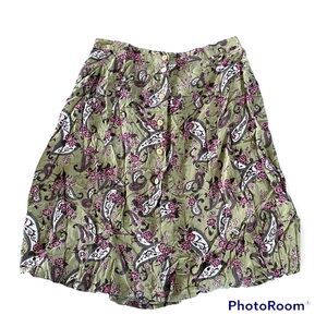 Boho Floral Maxi Skirt flowers 🌸 Prophecy (XL, Plus Size)